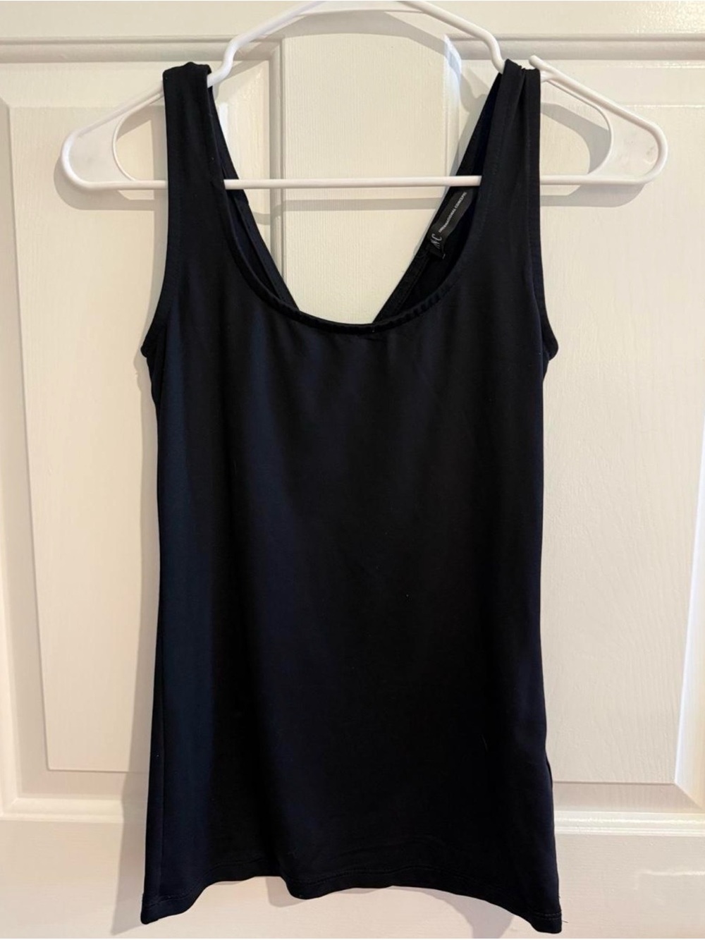 INC International Concepts Black V- Neck Tank Top